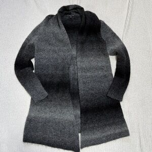 Eileen Fisher Open Cardigan XS Mohair Wool Blend Ombre Long Sweater